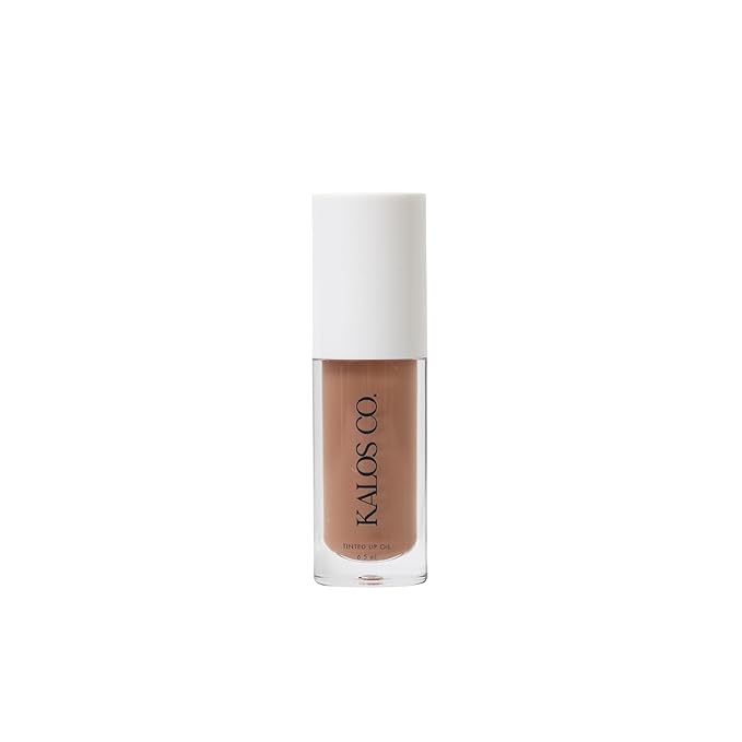 Tinted Lip Oil with Tallow & Lanolin – Hydrating Balm-Gloss Hybrid with Cherry Seed Oil & Castor Oil – Natural Mineral Pigments, Nourishing Moisture, Non-Sticky Shine (5 Shades) (Bare)