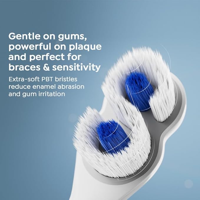SuperMouth® ULTIM8 SmartBrush™ System - Electric Toothbrush, Patented SuperBristles® Clean 40X Better, UV Sanitizing & Drying SmartHub®, Dual Sonic Modes, Pressure Sensor - Teens & Adults - Rose Gold