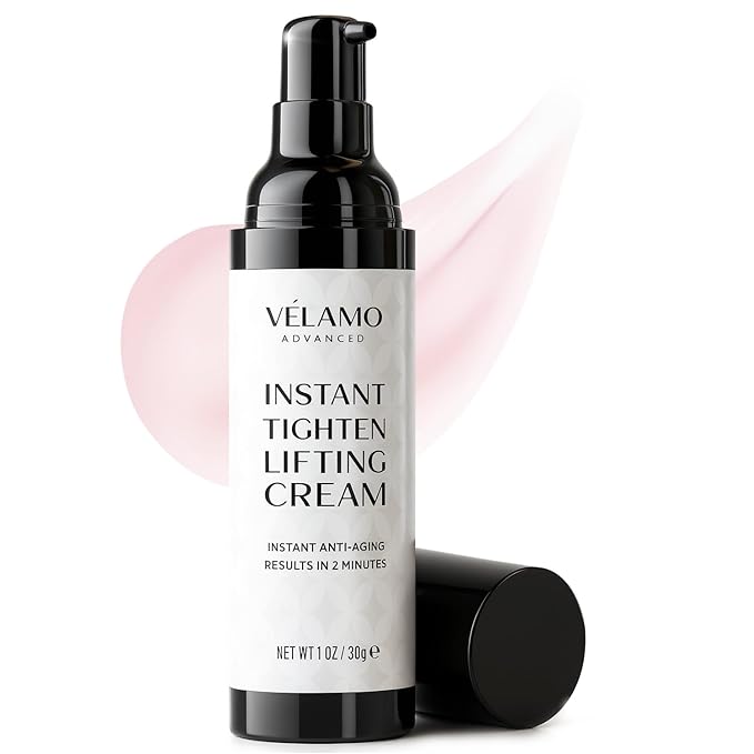 VELAMO ADVANCED Instant Eye & Face Lift Cream: Rapid Under Eye Bags Wrinkles Smile Lines Forehead Lines Remover - Temporary Firming & Tightening Treatment in 2 Minutes 1 OZ/30g
