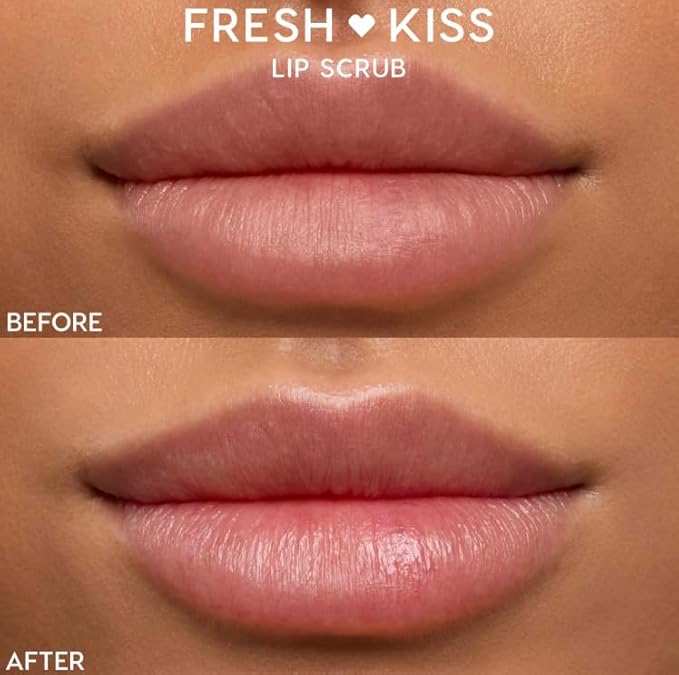 ColourPop Fresh Kiss Exfoliating Lip Scrub - Nourishing Lip Exfoliator to Gently Buff & Soften Skin - Enriched with Cocoa & Shea Butter to Lock in Moisture - Vanilla Cake (0.37 oz)
