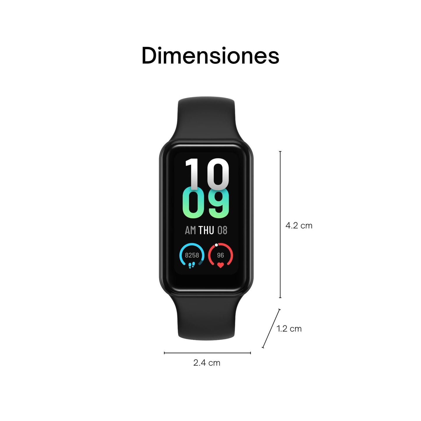 Amazfit Band 7 Fitness and Activity Trackers and Smartwatches, Heart Rate, SpO2, Sleep Analysis, Amazon Alexa Built-In, 18-Day Battery, Black