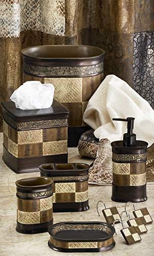 Zahari Home Zambia Stylish Tooth Brush Holder Modern Classic Luxury Decor Animal Print Western Design Toothbrush Holder
