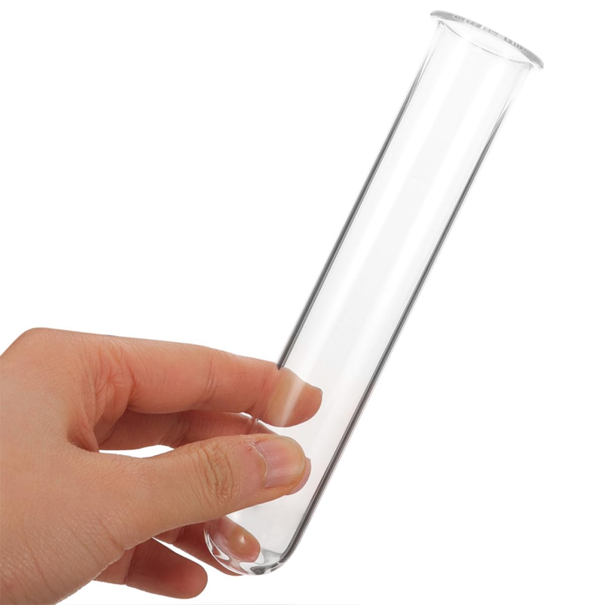 GAROZATION 4pcs Glass Hydroponic Vase Test Tubes 2.5x3x18cm Desktop Propagation Station Plant Terrarium Tubes Glass Planter for Home Décor