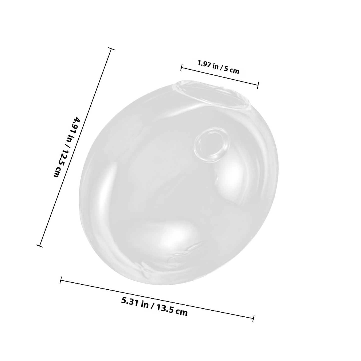 Cabilock Wall Hanging Glass Planter Vase for Hydroponics Plants, Small Glass Plant Holder, Indoor Decorative Hanging Terrarium for Home and Office