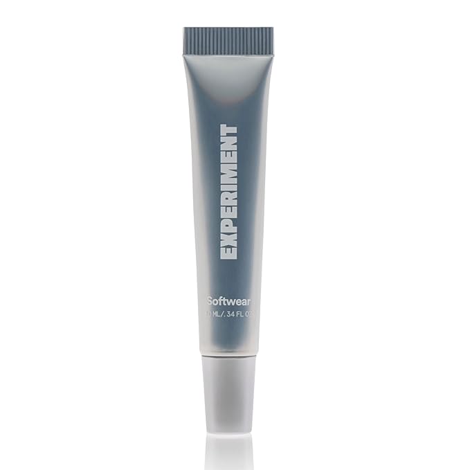 Experiment Softwear Smoothing Lip Treatment - 24hr Hydration with Squalane, Glycerin & Pomegranate Sterols - Intensive Moisture & Repair for Extra Dry, Flaky Lips - Vegan Lip Balm, .34 FL OZ