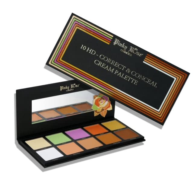Pinky Rose Cosmetics 10HD Correct & Conceal Cream Palette