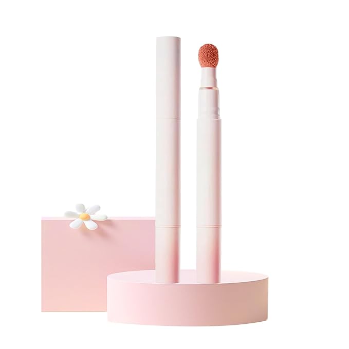 Cushion Lip Powder Cream, Matte Lip Cream - Long-Lasting & Smooth Skin, Non-Drying, Moisturizing Non-Fading Lipstick, CreaM Velvet Finish, Lightweight (N03 Brick red)