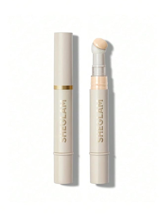 SHEGLAM Complexion Boost Concealer Sponge-Head Applicator Matte Liquid Concealer Long Lasting Brightening Color Corrector Weightless All-Day Long Lasting Hydrating Concealer-Linen