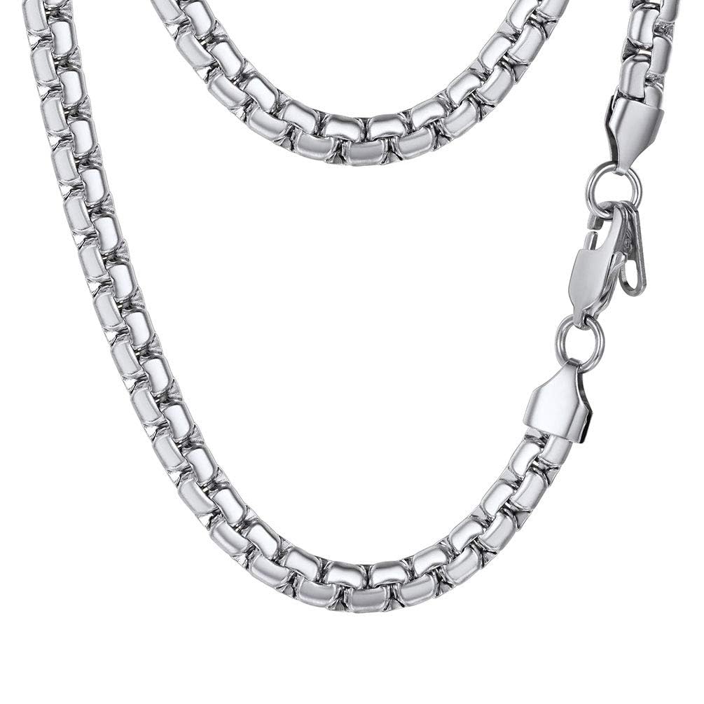 PROSTEEL Chain Necklace For Men Grunge Jewelry Aesthetic Layer Stainless Steel Chains Mens Necklaces