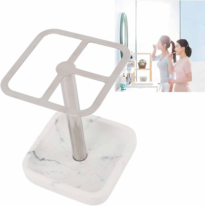 Electric Toothbrush Holder, 3 Slots Tooth Brushing and Toothpaste Holder 304 Stainless Steel Toothpaste Organizer Space Saving Toothpaste Storage Stand for Bathrooms Countertop