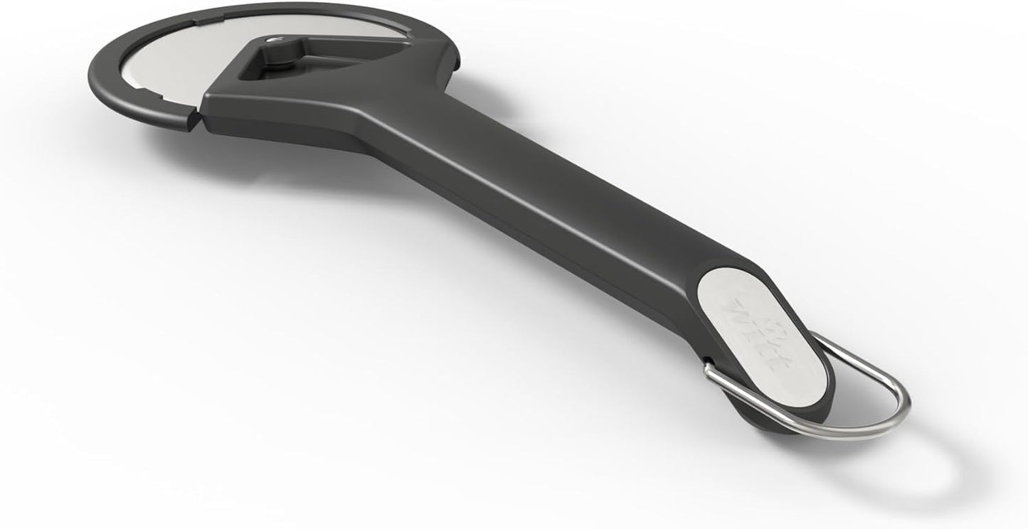 Witt Stainless Steel Pizza Cutter Wheel – Professional Pizza Cutter & Pizza Slicer, Sharp One-Cut Blade, Non-Slip Handle, Protective Case, Dishwasher Safe, 12.4 Inch