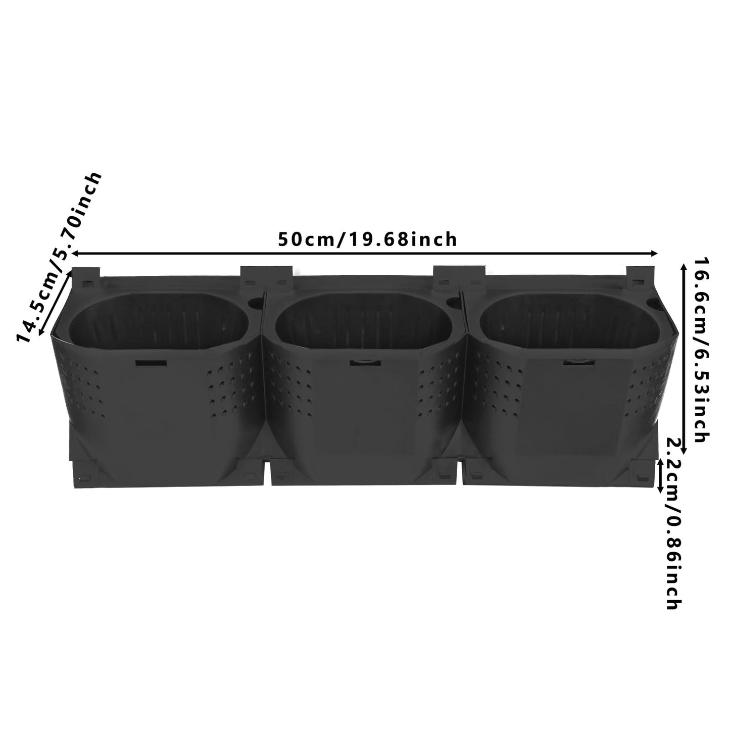 36 Pockets Vertical Wall Planters, Hanging Planting Grow Bags, Garden Planter Wall Mounted Stackable Planter, Plant Grow Bag Outdoor Indoor Gardening Vertical Greening Flower Container (Black)