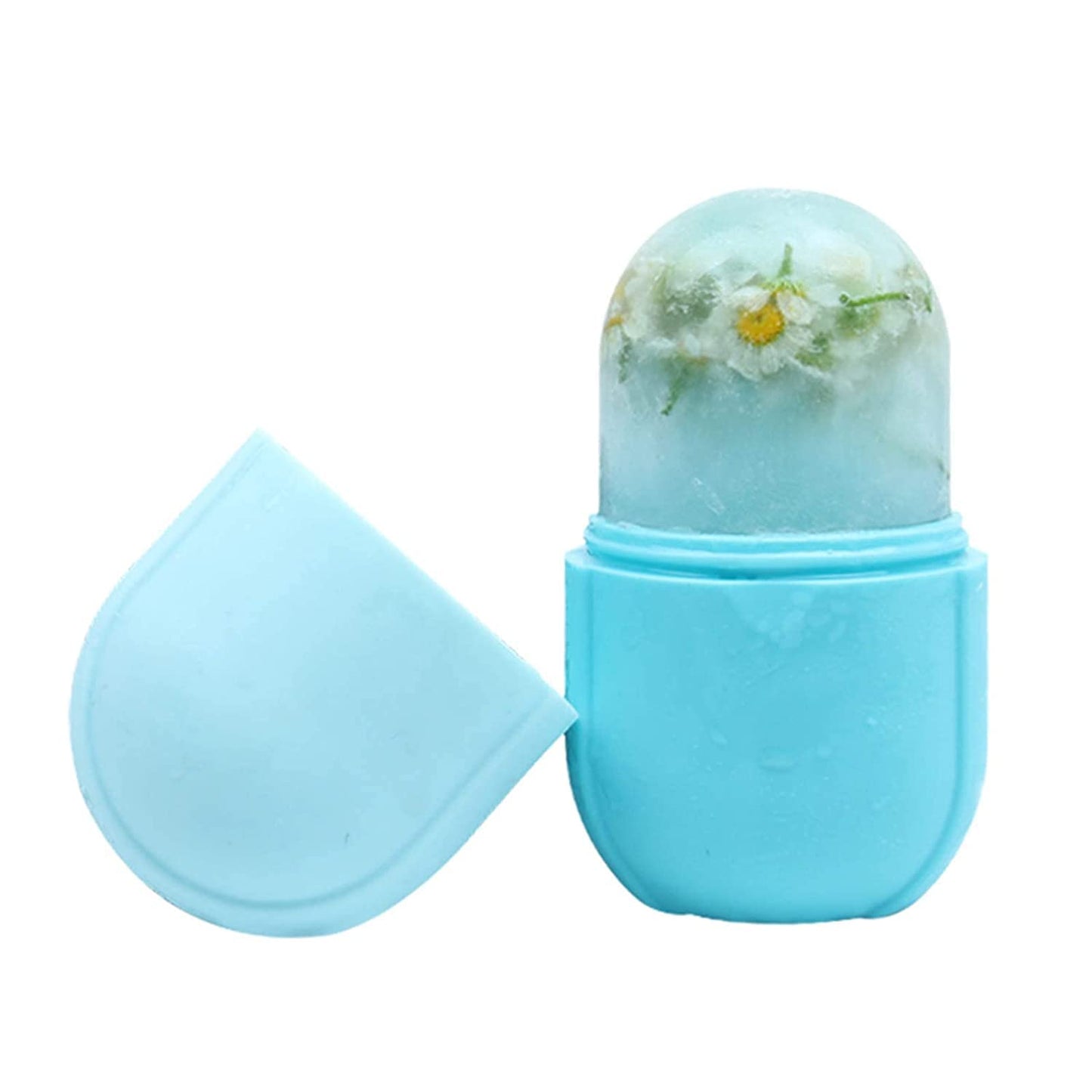 Upgraded Silicone Ice Roller for Face Massage and Skin Care - Facial Beauty Tool for Eyes, Gua Sha and Cooling