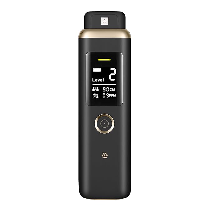 Smart Oral Odor Freshening Detector, Portable Bad Oral Odor Breath Freshening Monitor with 32-bit CPU for Halitosis Detection - Instant VSCs Analyzer, Handheld Bad Breath Checker for Oral Hygiene Care