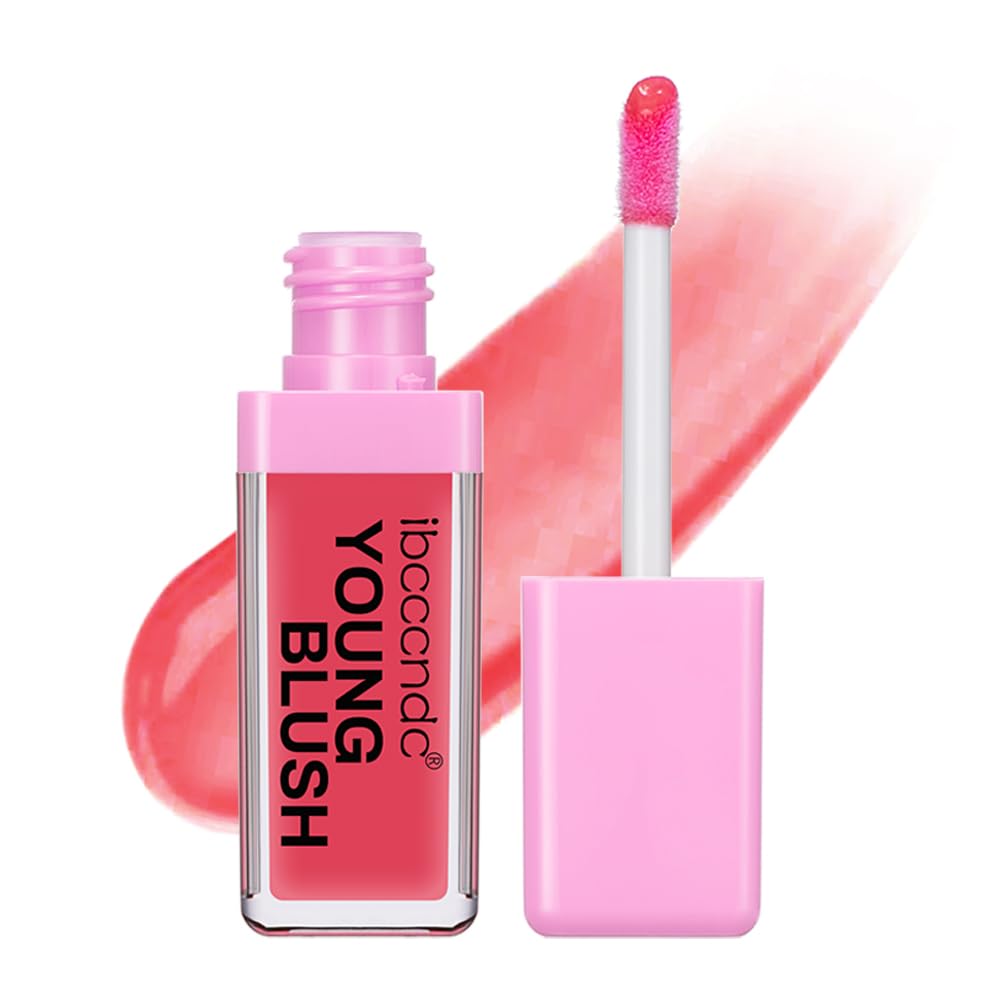 Green Color Changing Blush Oil, Liquid Blush Oil for Cheeks, Reacts To Skin’s Natural pH For Your Instant Perfect Shade, Dewy & Natural Flush Finish, Blendable Formula, For All Skin (#2 Pink)