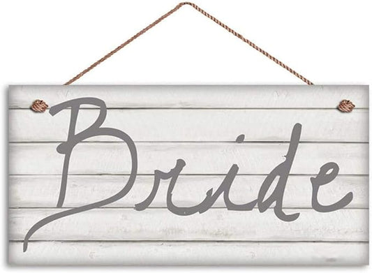 Bride and Groom Wood Signs, Wedding Sign, Shabby Chic Wood, Mr. and Mrs, Wedding Chair Signs 12x6inches(hjd162)