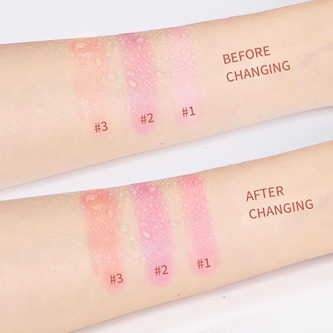 Blush pH Tinted Moisture Stick, Multi-Use Cream Blush Stick, Natural Nude Makeup for Cheeks, Eyes and Lips, Waterproof Natural Nude Makeup, Suitable for All Skin (3# Coral Orange)