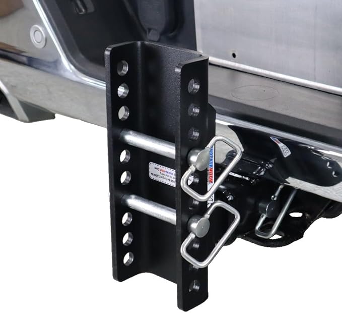 Shocker XR Adjustable Drop Hitch, Fits 2" Hitch Has 2" Ball 0-9" Drop