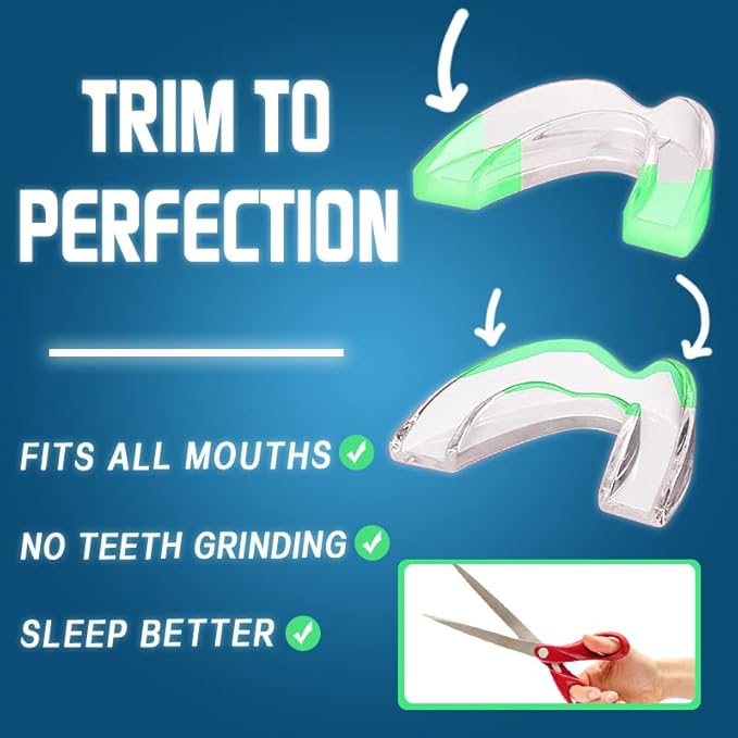 KOHEEL MG Moldable Mouth Guard for Teeth Grinding and Clenching, Perfect Fit Night Guard, Dental Guard for Bruxism Relief, 4 Count (2 Large & 2 Small)
