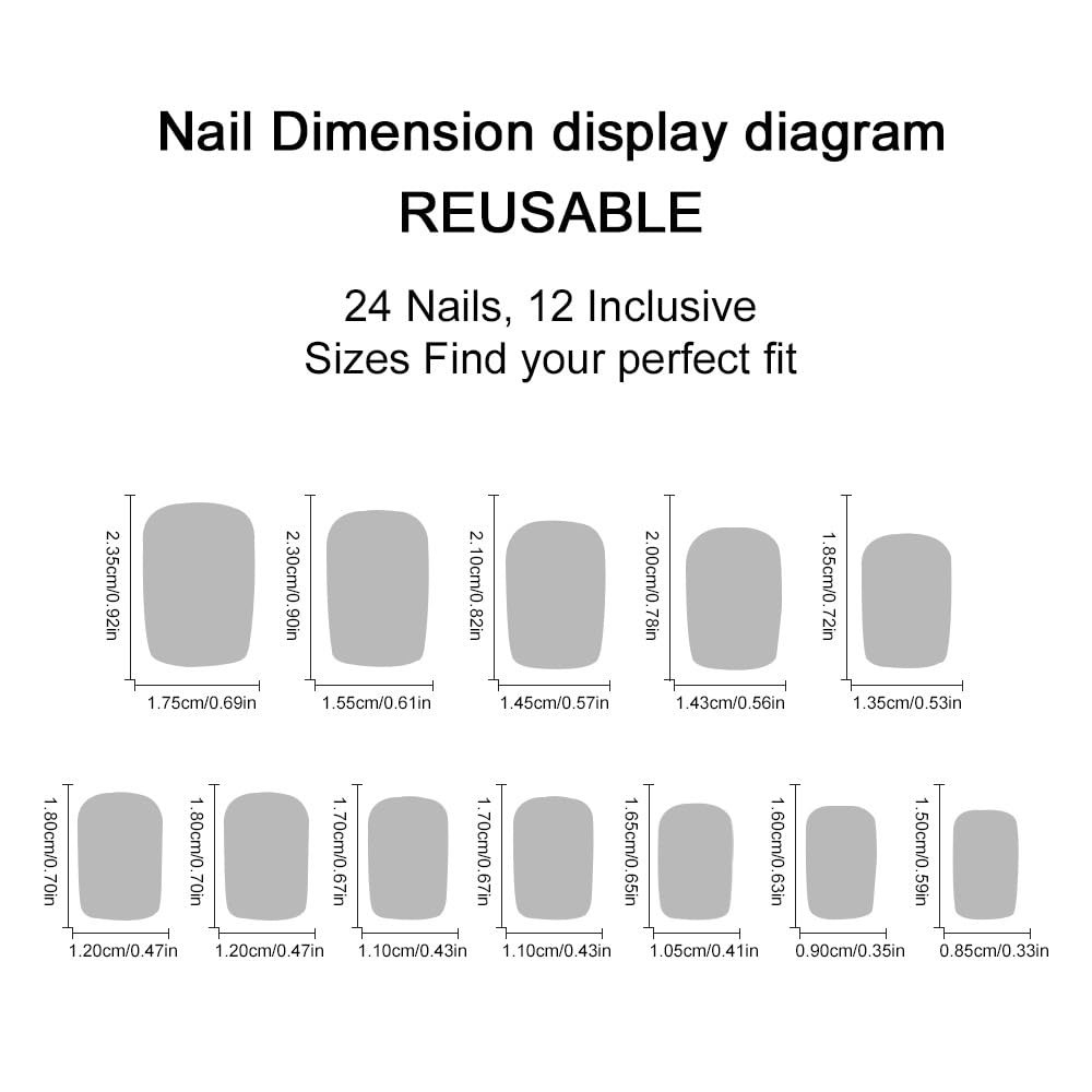plalely Square Press on Nails Medium Red and BlackFake Nails Black and Red Splicing Stick on Nail Tips for Women 24 pcs