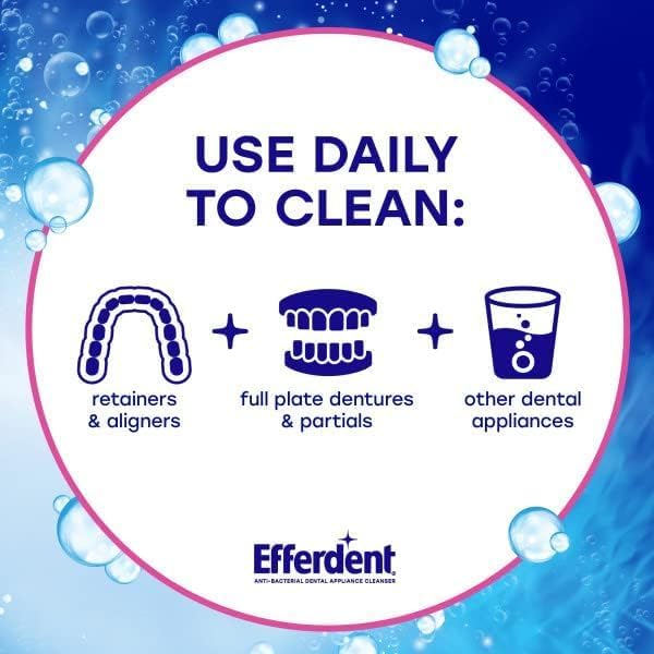 Efferdent Retainer & Denture Cleaner Tablets, Complete Clean, 44 Count, (Pack of 10)