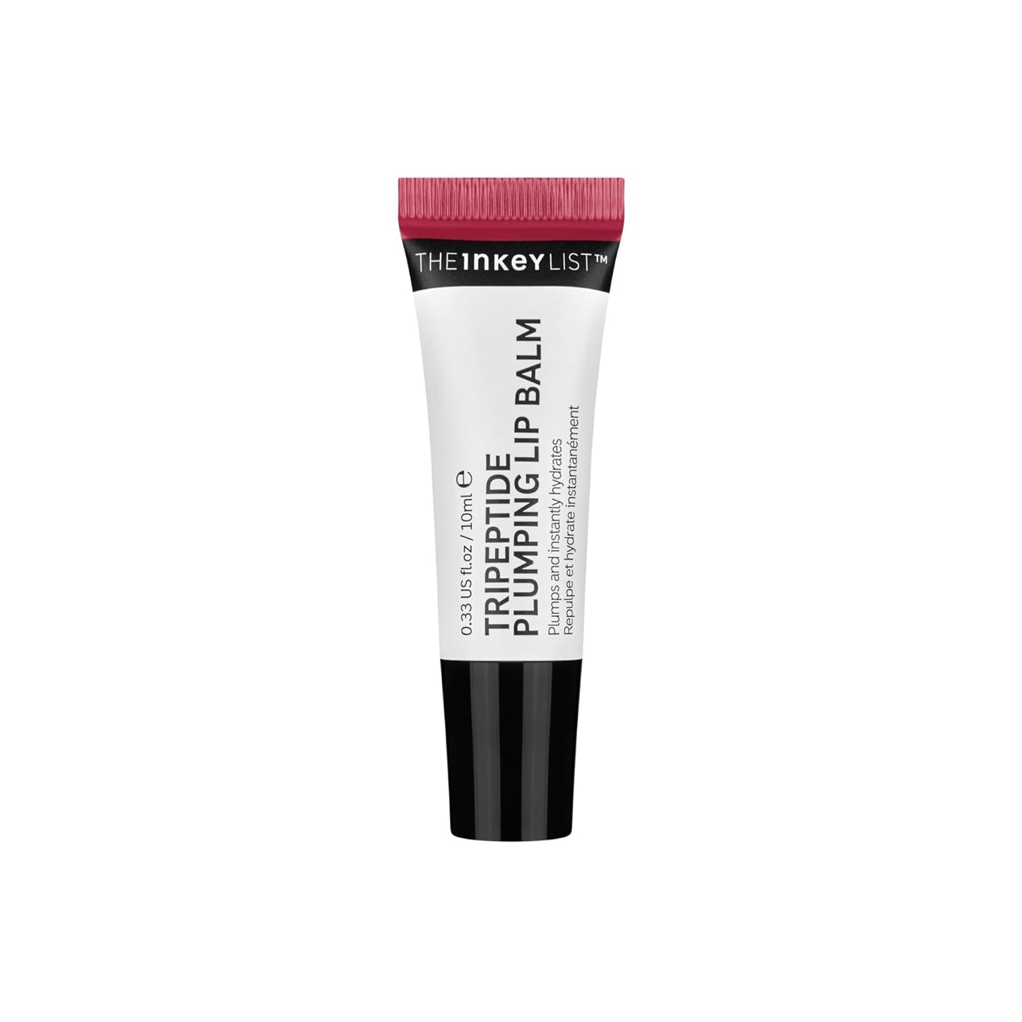The INKEY List Tripeptide Plumping Lip Balm 10ml, Clinically Proven Plumping Tinted Lip Care, Hydrates Dry Cracked Lips, Vegan & Cruelty Free, Berry Tint