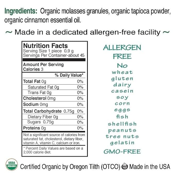 St. Claire's Organic Herbal Pastilles, (Cinnamon, 1.5 Ounce Tin, Pack of 6) | Gluten-Free, Vegan, GMO-Free, Plant-based, Allergen-Free | Made in our Allergen-Free facility