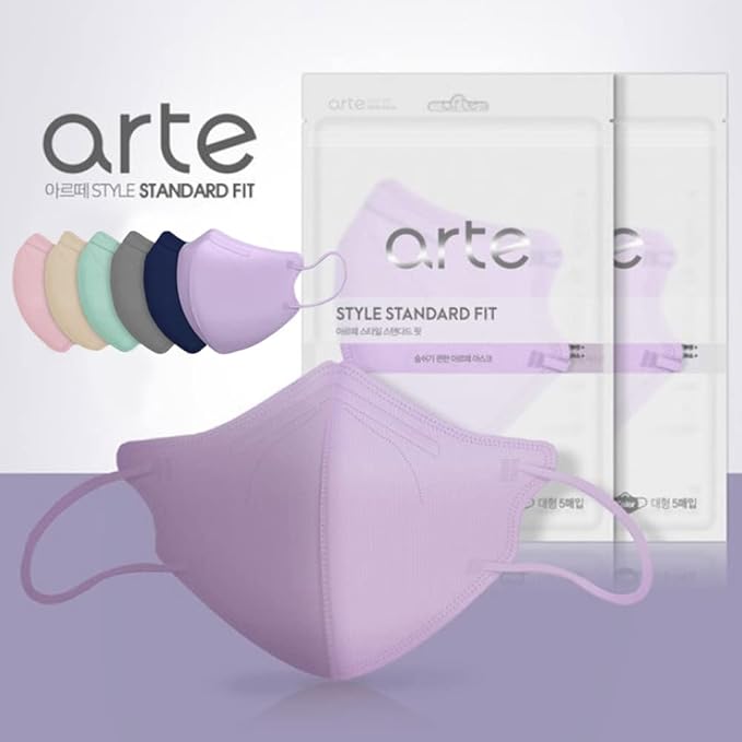 [10 Pcs] Korea Face Mask for Adults – Bird Beak type 2D Protective Health Face Mask for Dust and Smoke – 4-Layer Protective Filter – Ideal Fit for Comfortable Wear - Navy