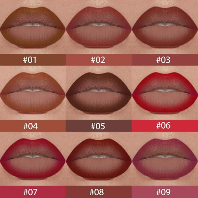 Smokey Topaz Gradient Matte Lipstick Crayon Lip Liner pencil for Women, Flawless Contour Gradual Ombre Effect lip Pencil, Long Lasting Waterproof Smudge Proof Lipstick Pencil 02#