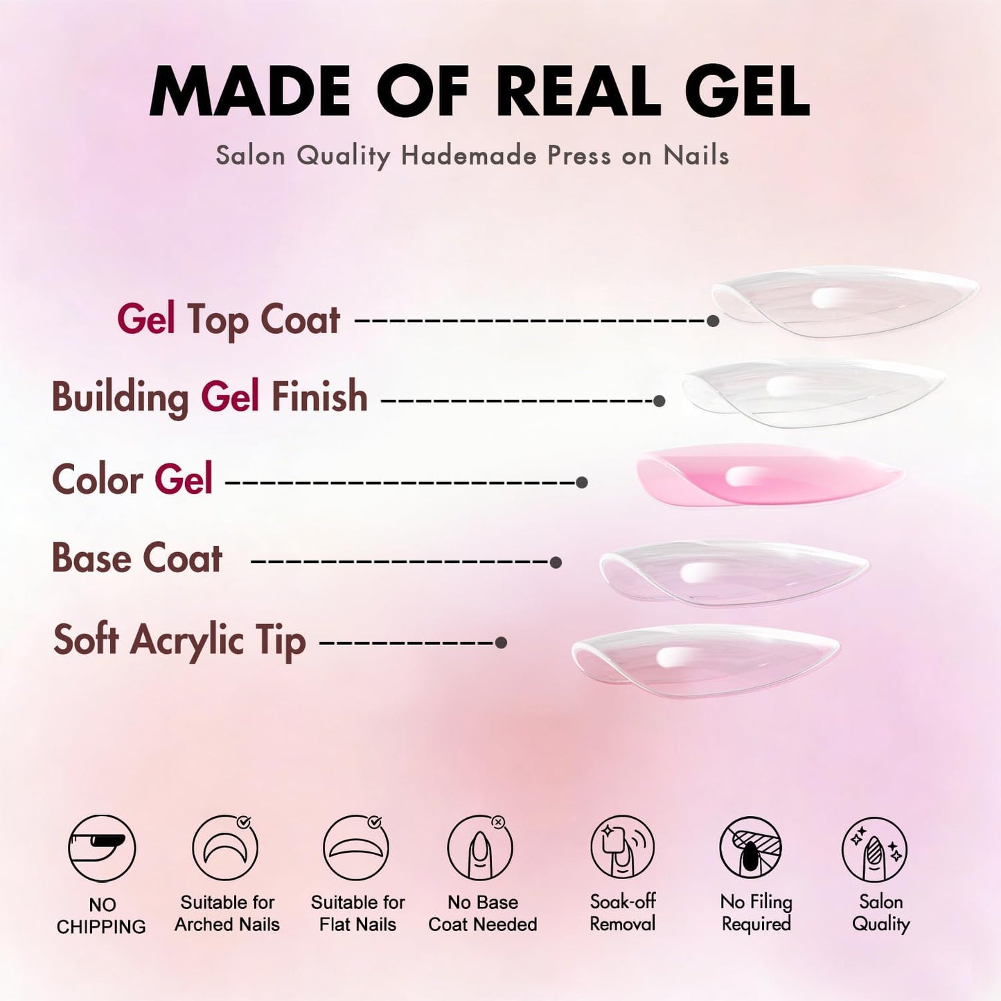 KQueenest Cat Eye Press On Nails Almond - Dark Red Press On Nails Medium Stiletto, 30 Pcs 15 Sizes Glitter Fake Nails Press ons, Upgrade Thick Quality, Reusable Glue on Nail for Women Goth Party