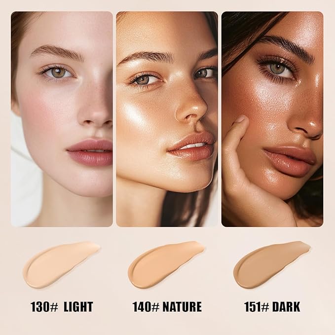 QIC Concealer,Natural Color Correcting Concealer for Women,Full Coverage Makeup for Face Eye Body,Nourishing Makeup for a More Even Complexion(Deep Skin Tone, 1.36 Fl Oz)