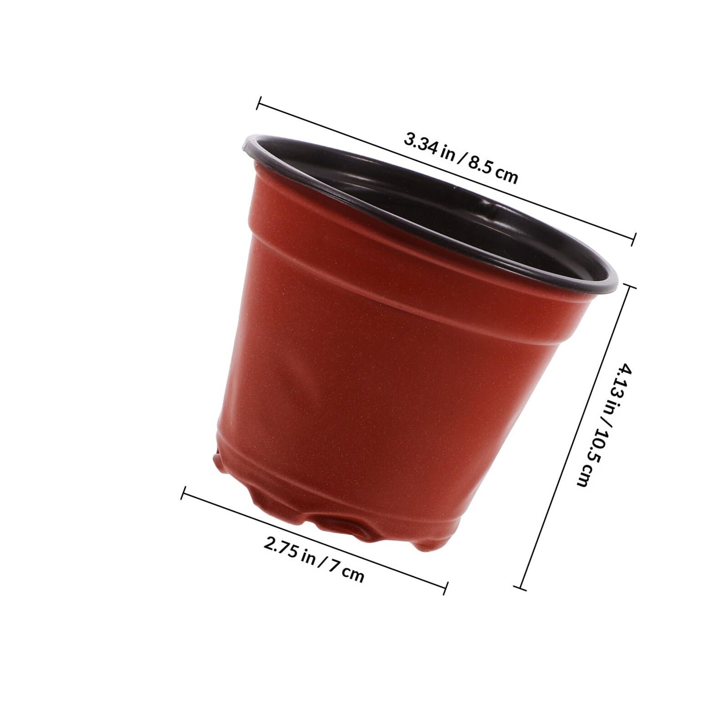 YARNOW 100pcs Plastic Strawberry Seedling Nursery Cups, Dual-Color Plant Cultivation Pots for Outdoor Gardening and Succulent Propagation