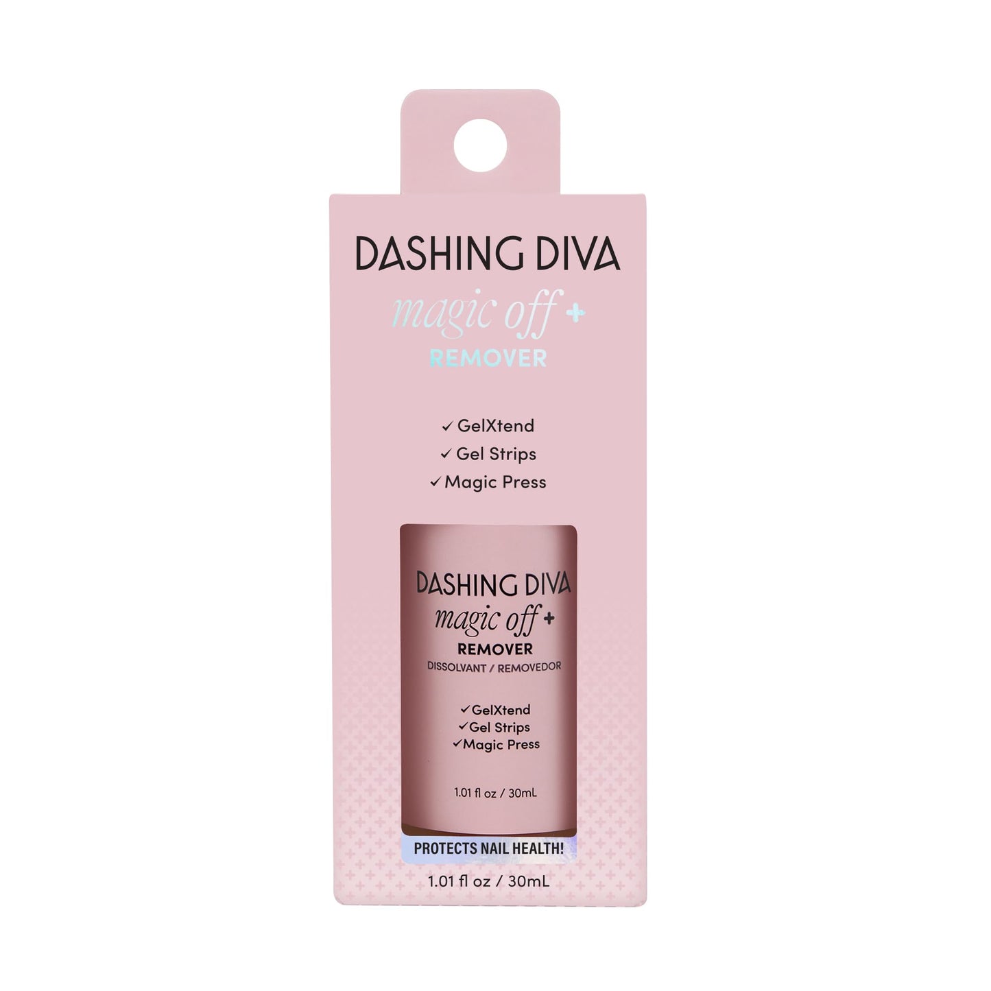 Dashing Diva GelXtend Design & Removal Kit - Nail Tips & Magic Off+ Remover - Acrylic Nails with LED Glue - Lasts Up to 14 Days - Press On Remover with Niacinamide and Castor Oil - Rouge Shimmer