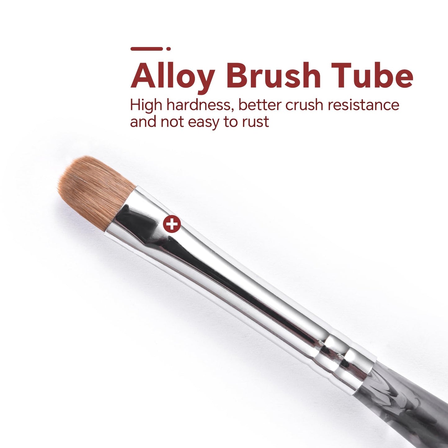 siyuwuro 6Pcs Kolinsky Sable Nail Brush French Nail Brush 2 Way Professional UV Gel Acrylic Nail Art Brush with Dotting Tool for French Manicure Cuticle Clean Up Nail Art Design Pen (Set)