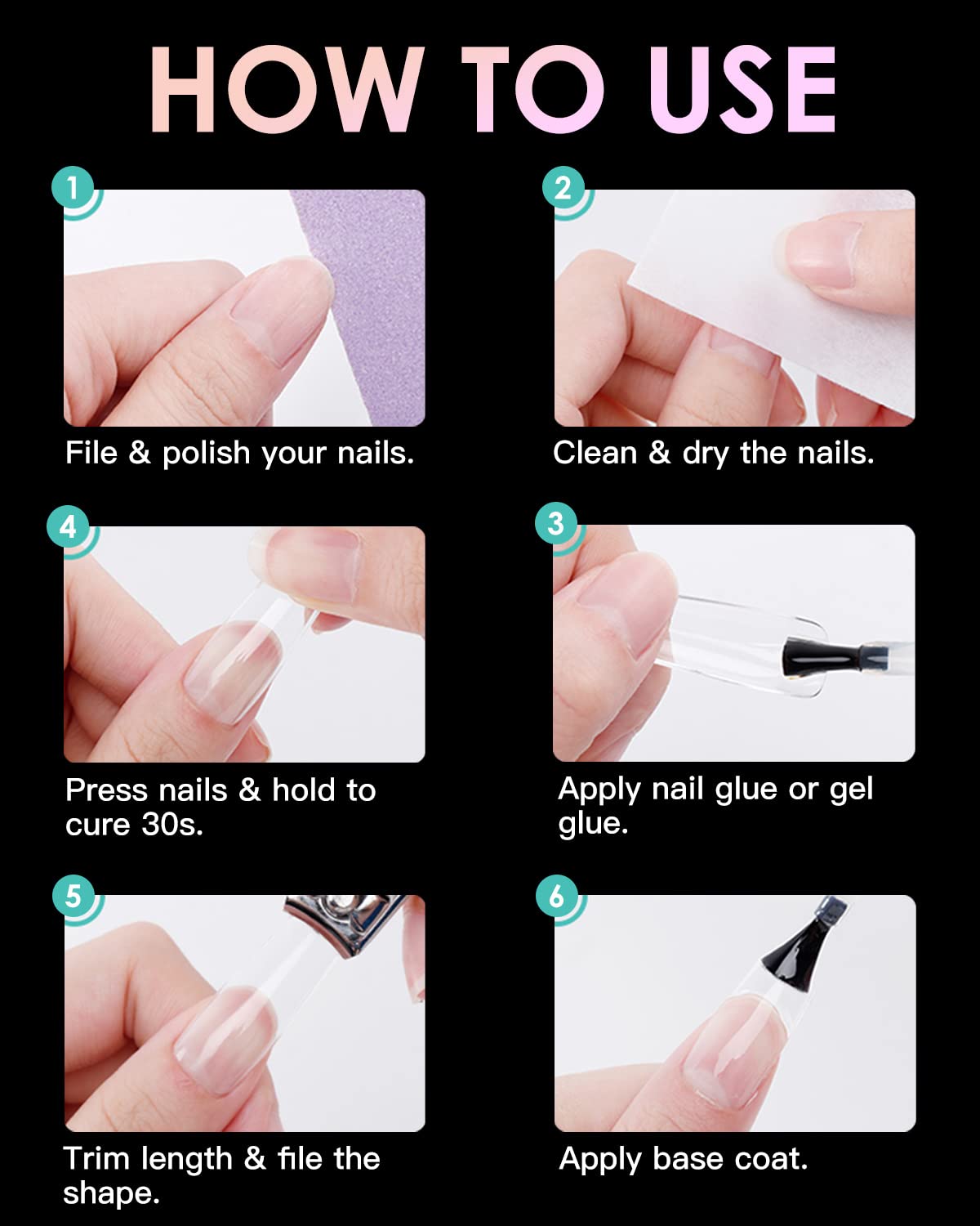 Medium Stiletto Nail Tips, BORNBYME 504PCS Pre Buff Full Cover Shaped Nail Extenison Tips Half Matte Gel X Nail Tips