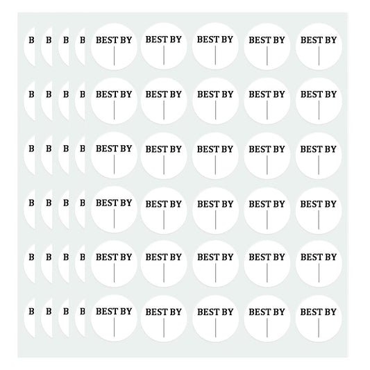 600 Pieces Expiration Date Food Stickers, 1" Circle Dot Small Blank Food Date Labels for Food Containers Storage Freezer Restaurant FoodSaver Food Service Prep Best by Labels