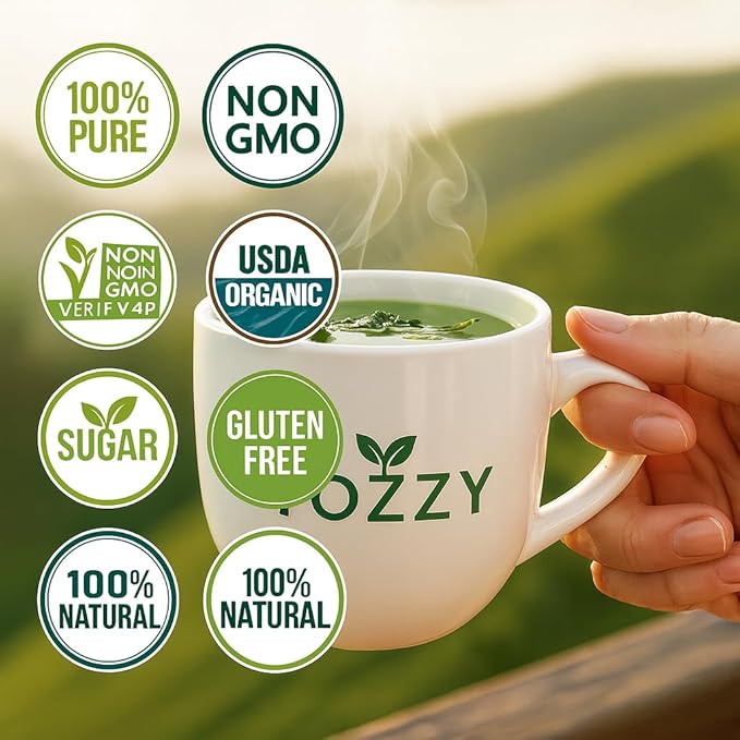 Tozzy Organic Ashwagandha Tea – 100 Count, Plant-Based Pyramid Tea Bags