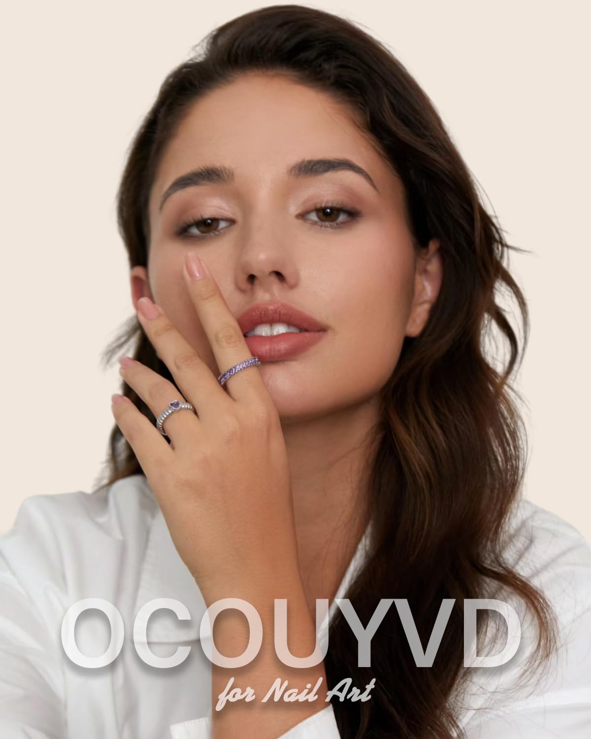 Chrome French Tip Press on Nails Extra Short Square Shaped Fake Nails Glossy Pink False Nails with Designs Full Cover Acrylic Nails for Women Manicure Decoration 24 Pcs