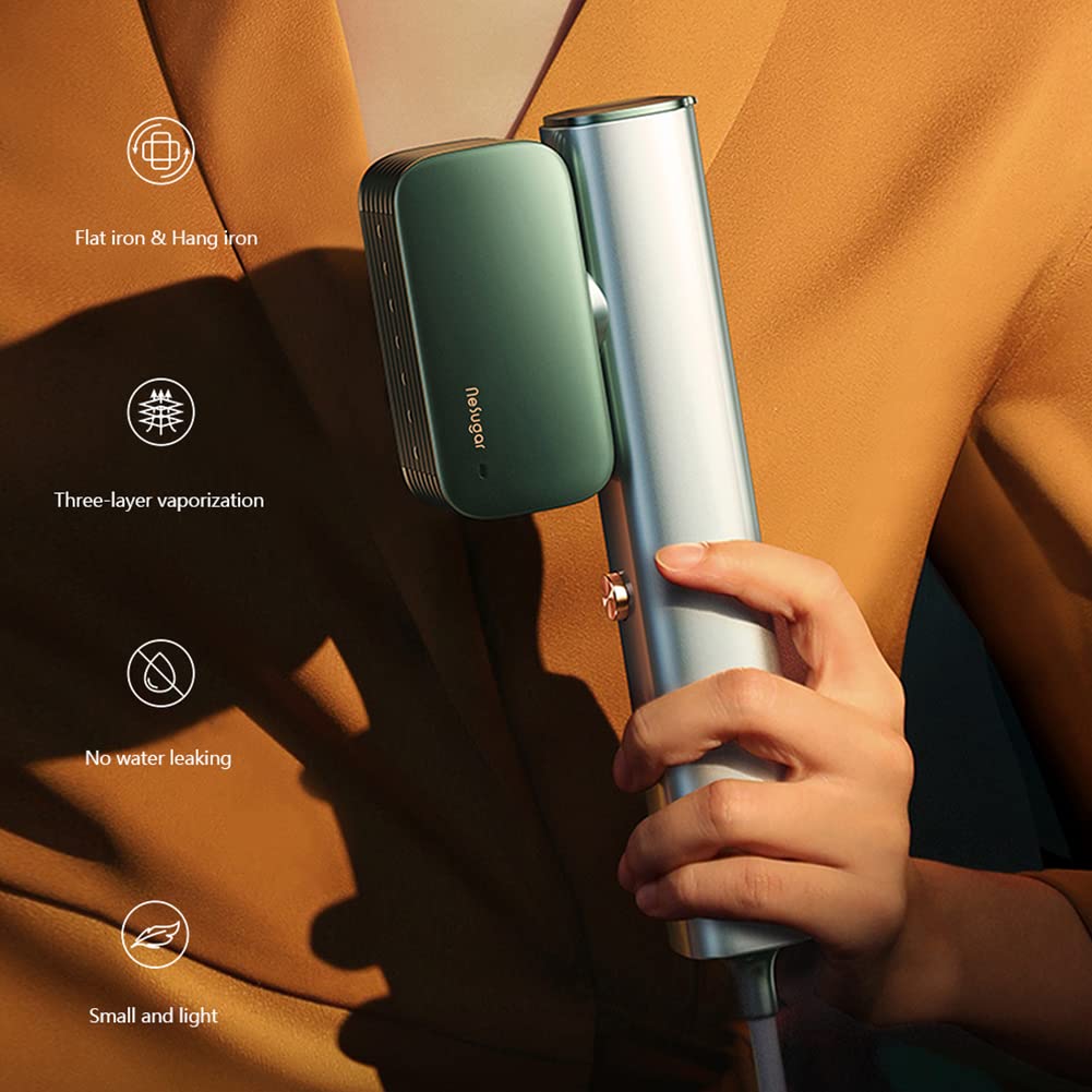 Nesugar Steamer for Clothes Steamer, Fashion Portable Handheld Garment Steamer, 0.8lbs Lightly, 15s Fast Heat-up, 10 Minutes of Continuous Steam, Light Mini Steam Iron for travel and home(100-120V)