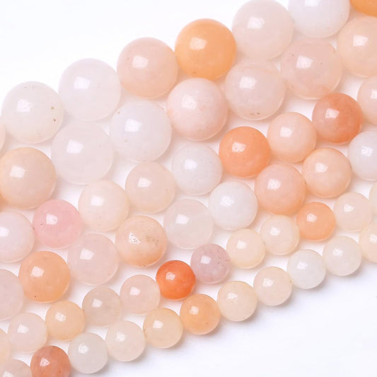 60PCS 6MM Natural Pink Aventurine Stone Beads Energy Healing Beads for DIY Jewelry Bracelet Necklace Making for Jewelry Making15Inch…
