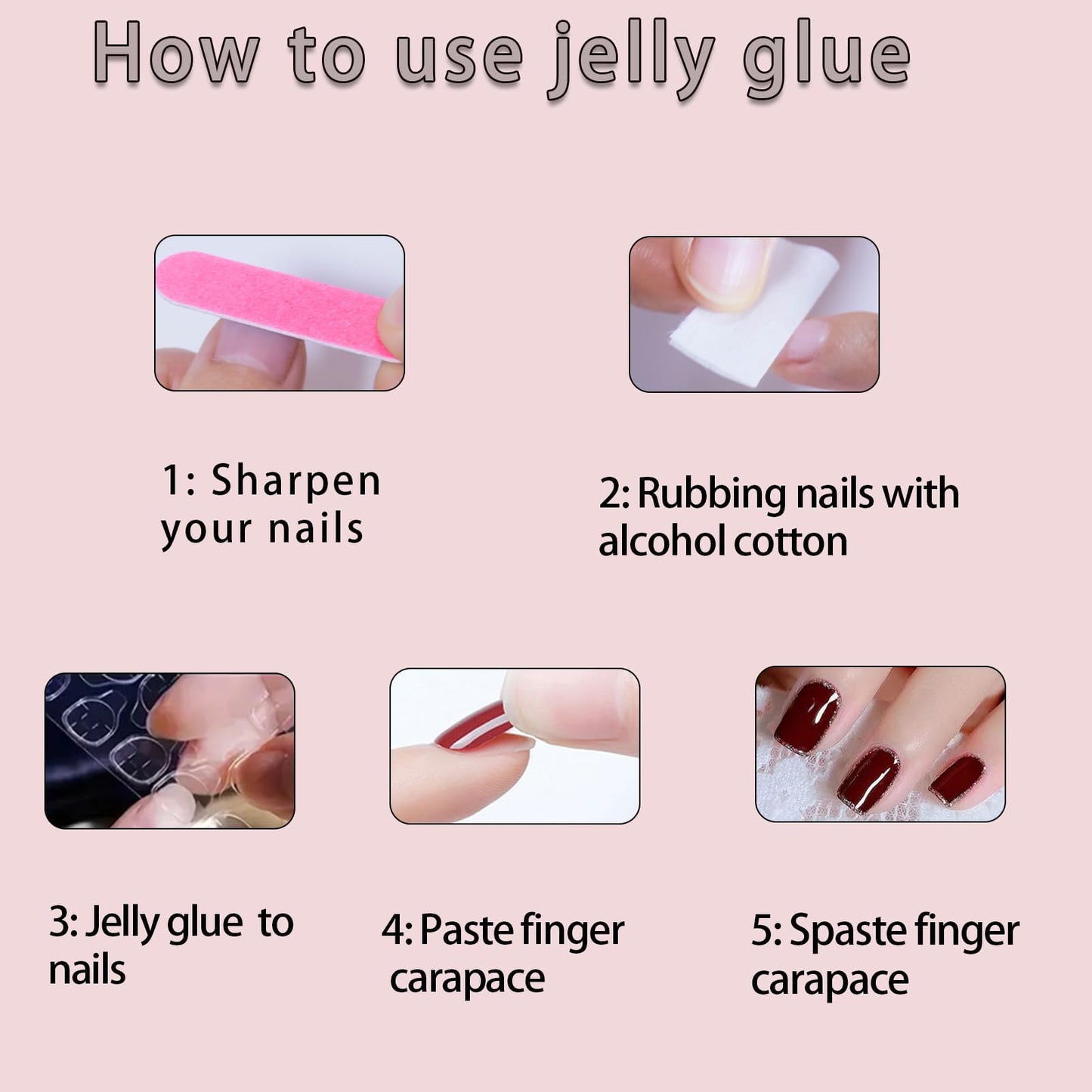 Christmas Press on Nails Medium, Square Winter French Fake Nails with Gingerbread Man Snowflake Designs, Acrylic Nails Press ons Artificial Nails Stick on Nails for Women 24Pcs