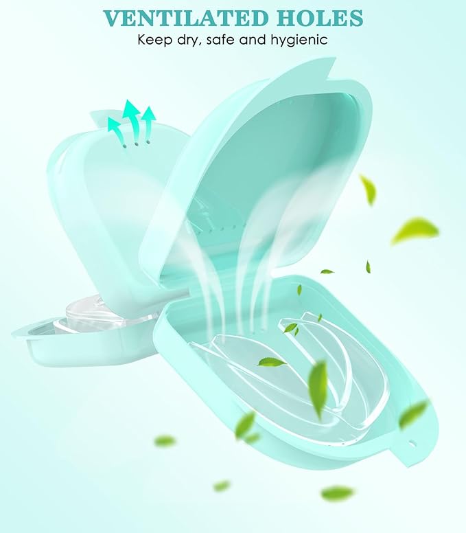 Mouth Guard for Grinding Teeth at Night, 4 Pcs 2 Size Mouthguards for Grinding of Teeth, Night Guards for Teeth Grinding, Reusable Mouth Guard for Clenching Teeth at Night, Clear