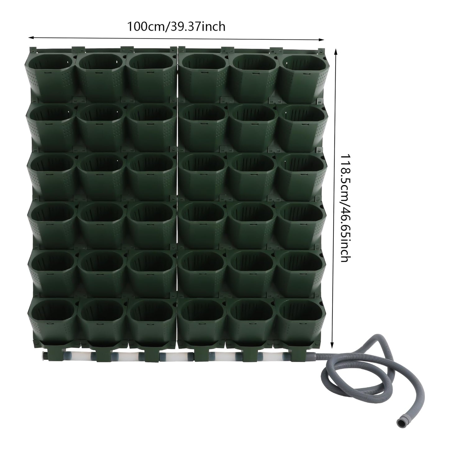 Self Watering Planters Wall Mounted 36 Baskets Automatic Watering System with Timer & Adjustable Drip Irrigation,Wall Planters for Indoor Outdoor Garden