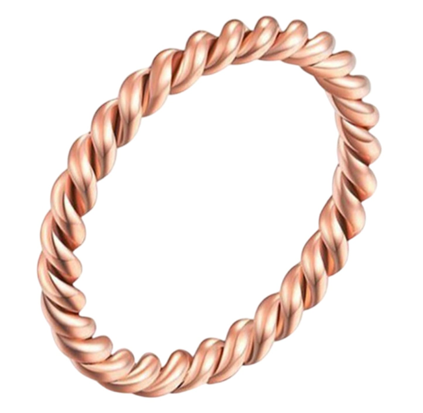 FAICAEIRI Pure copper tensor rings twisted,copper rings for men and women，Twist Ring Jewelry，Solid Copper Twisted ring Jewelry for women (9), yellow, FACATENRING-33