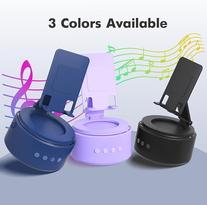 Gifts for Men Dad Him Husband Christmas - Bluetooth Speaker with Phone Stand - Anniversary Birthday Gift for Teen Boy Boyfriend Women, Mens Stocking Stuffers - Ideal for Home/Kitchens/Outdoor/Desk
