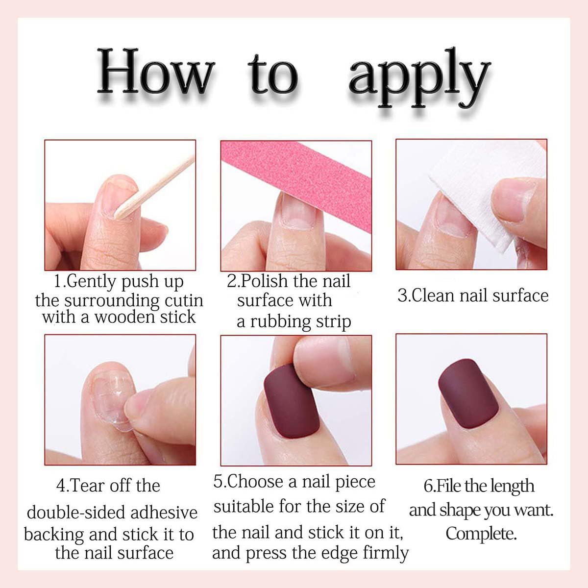 Short Oval Press on False Nails - Star & Dot & Striped Fake Nails, Y2K Brown Blue Full Cover Stick on Nails for Women Manicure 24Pcs