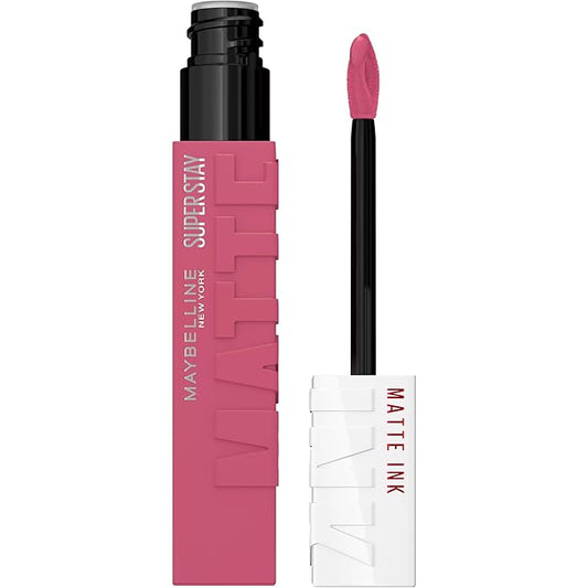 Maybelline Super Stay Matte Ink Liquid Lipstick Makeup, Long Lasting High Impact Color, Up to 16H Wear, Lover, Mauve Neutral, 1 Count, Packaging May Vary