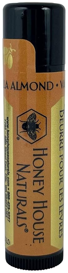 Honey House Naturals Lip Butter Gift Set – Rich & Anti-Aging – All Natural Ultra Moisturizing Lip Butter Infused with Essential Oils - 5 Piece Set - Made in the USA