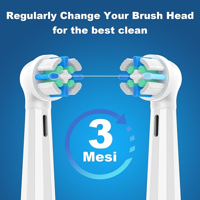 iO Replacement Heads Compatible with Oral B iO, for Oral B iO 2/3/4/5/6/7/8/9/10 Series Electric Toothbrushes, Medium Softness for Protect Teeth and Gums, 6 White