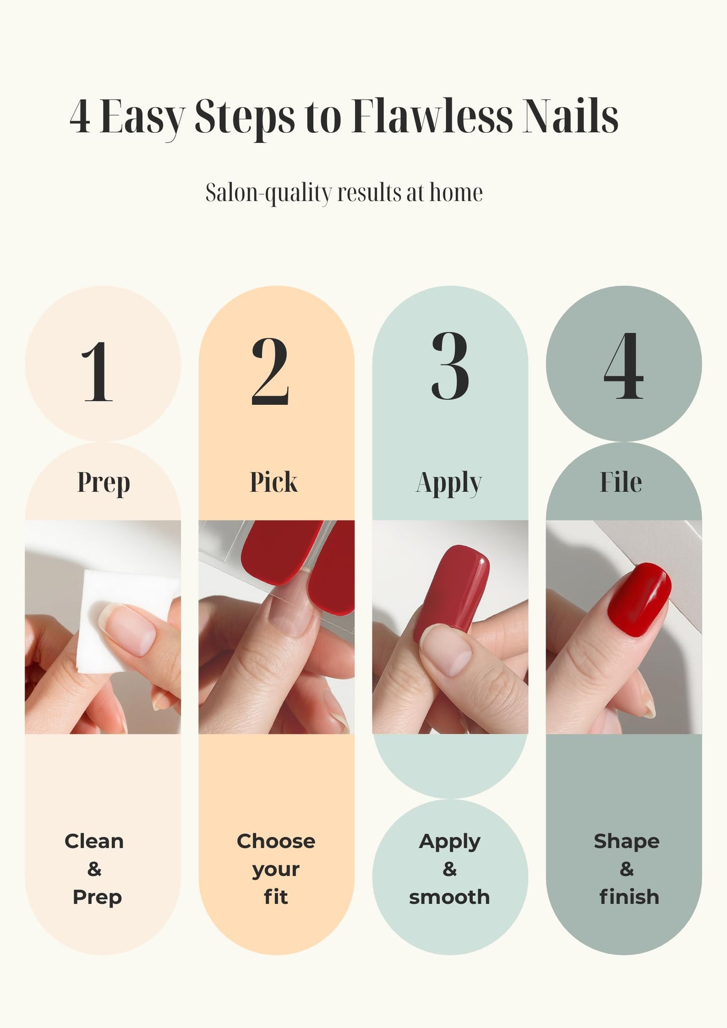 Manifique Mani Lab. Gel Nail Strips, UV Free Gel Stickers, Peel and Stick Nail Wraps, Salon Quality Nails, Long Lasting Manicure Kit, 32 Strips – Deep Red Burgundy Glitter Marble Gold Leaf